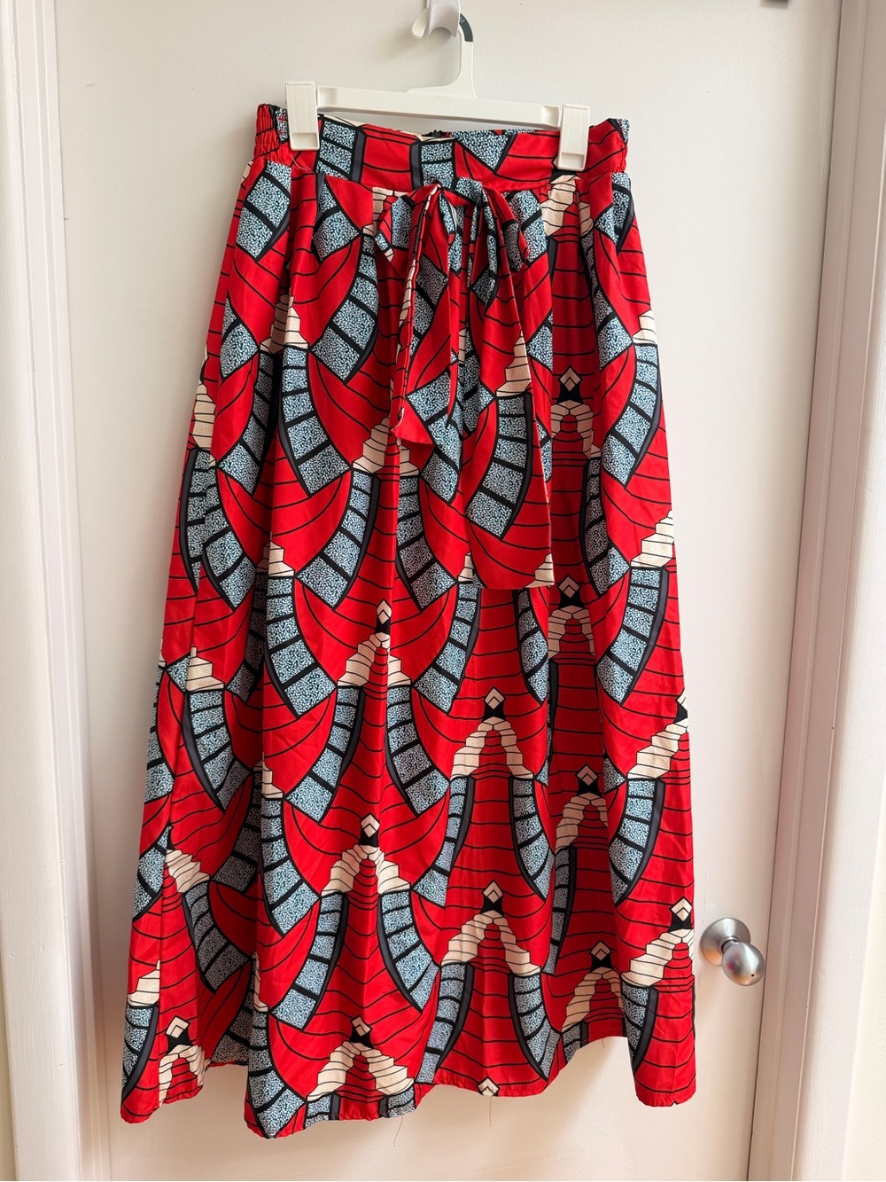 African print maxi skirt